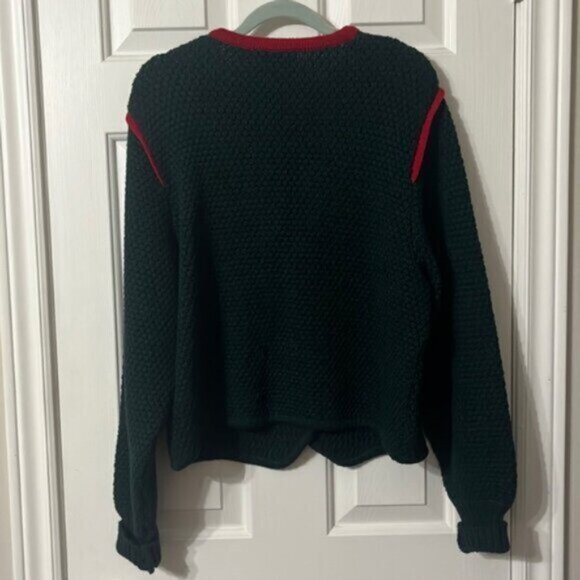 Classic Black and Red Women's Sweater - Picture 2 of 8